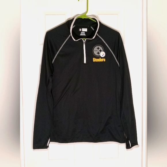 NFL TEAM Apparel Steelers 1/4 zip warm-up jacket - Picture 1 of 6